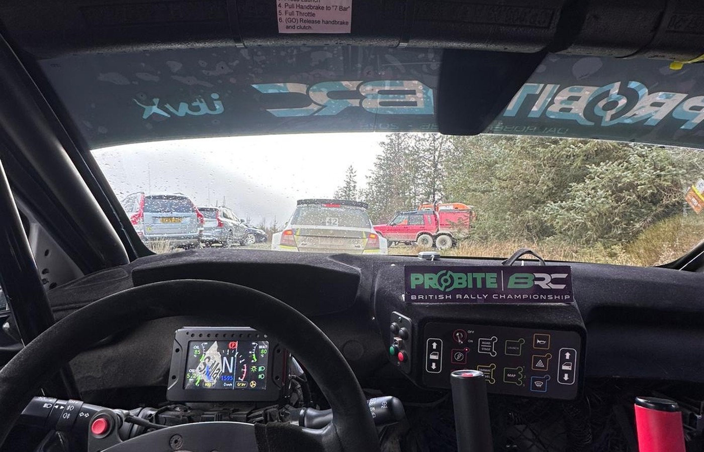 Sam Mason Rally North Wales cockpit image